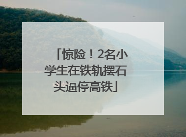 惊险！2名小学生在铁轨摆石头逼停高铁