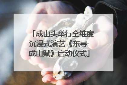 成山头举行全维度沉浸式演艺《东寻·成山赋》启动仪式