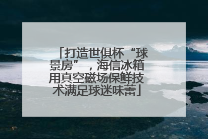 打造世俱杯“球景房”，海信冰箱用真空磁场保鲜技术满足球迷味蕾