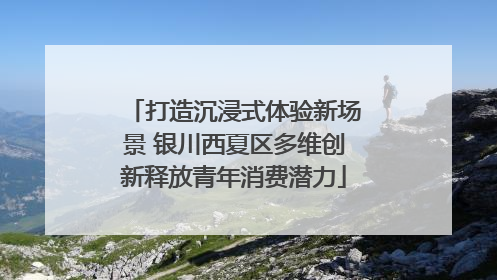打造沉浸式体验新场景 银川西夏区多维创新释放青年消费潜力