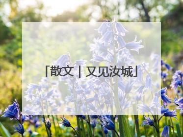 散文｜又见汝城