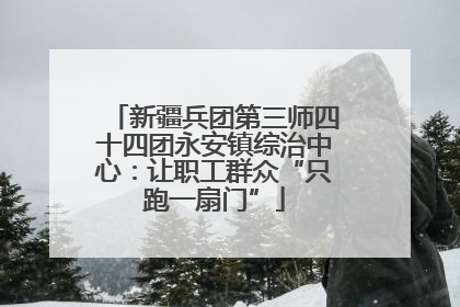 新疆兵团第三师四十四团永安镇综治中心：让职工群众“只跑一扇门”