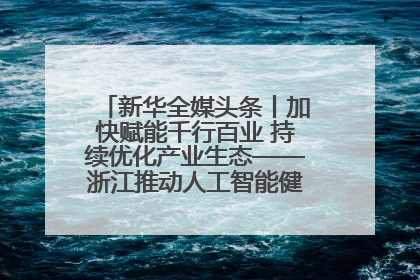 新华全媒头条丨加快赋能千行百业 持续优化产业生态——浙江推动人工智能健康有序发展观察
