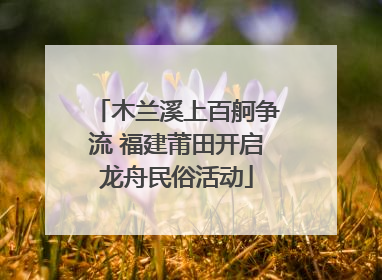 木兰溪上百舸争流 福建莆田开启龙舟民俗活动