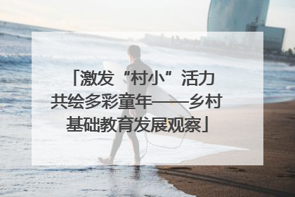 激发“村小”活力 共绘多彩童年——乡村基础教育发展观察