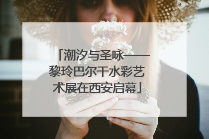 潮汐与圣咏——黎玲巴尔干水彩艺术展在西安启幕
