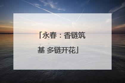 永春：香链筑基 多链开花