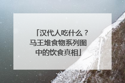 汉代人吃什么？马王堆食物系列图中的饮食真相