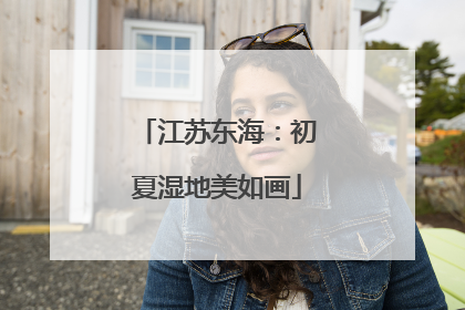 江苏东海：初夏湿地美如画