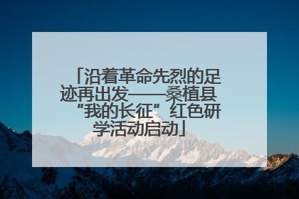 沿着革命先烈的足迹再出发——桑植县“我的长征”红色研学活动启动