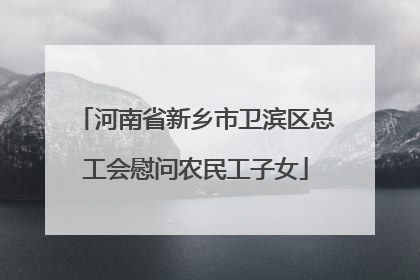 河南省新乡市卫滨区总工会慰问农民工子女