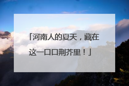 河南人的夏天，藏在这一口口荆芥里！