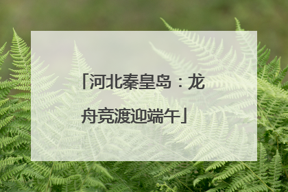 河北秦皇岛：龙舟竞渡迎端午