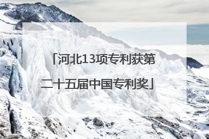 河北13项专利获第二十五届中国专利奖