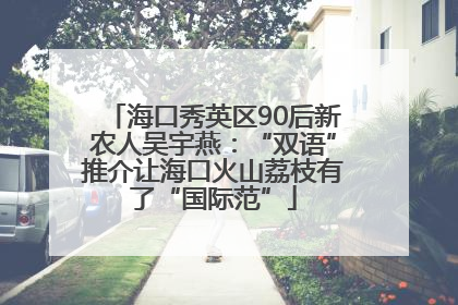 海口秀英区90后新农人吴宇燕：“双语”推介让海口火山荔枝有了“国际范”