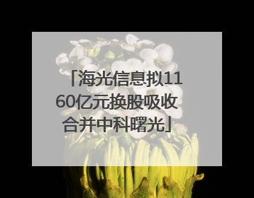 海光信息拟1160亿元换股吸收合并中科曙光