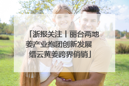 浙报关注丨丽台两地姜产业抱团创新发展 缙云黄姜跨界俏销