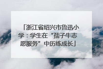 浙江省绍兴市鲁迅小学：学生在“孺子牛志愿服务”中历练成长