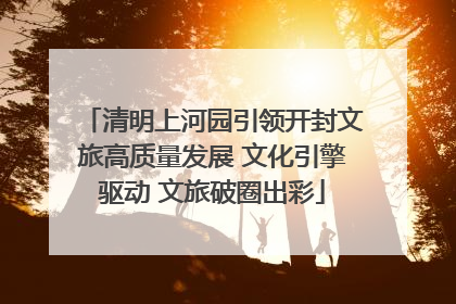 清明上河园引领开封文旅高质量发展 文化引擎驱动 文旅破圈出彩