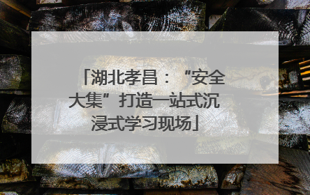 湖北孝昌：“安全大集”打造一站式沉浸式学习现场
