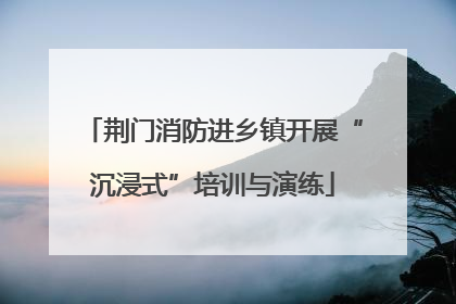 荆门消防进乡镇开展“沉浸式”培训与演练