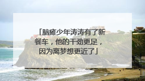 脑瘫少年涛涛有了新餐车，他的干劲更足，因为离梦想更近了