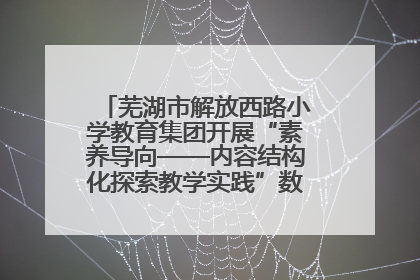 芜湖市解放西路小学教育集团开展“素养导向——内容结构化探索教学实践”数学专题研讨活动
