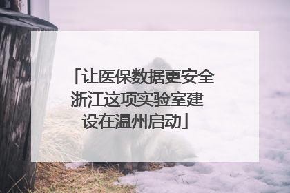 让医保数据更安全 浙江这项实验室建设在温州启动