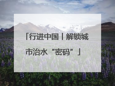 行进中国丨解锁城市治水“密码”