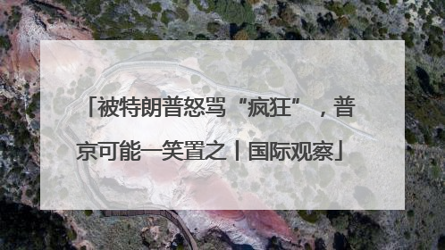 被特朗普怒骂“疯狂”，普京可能一笑置之丨国际观察