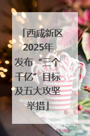 西咸新区2025年发布“三个千亿”目标及五大攻坚举措