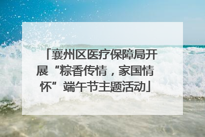 襄州区医疗保障局开展“粽香传情，家国情怀”端午节主题活动