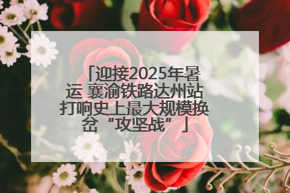 迎接2025年暑运 襄渝铁路达州站打响史上最大规模换岔“攻坚战”