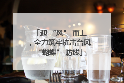 迎 “风” 而上，全力筑牢抗击台风 “蝴蝶” 防线