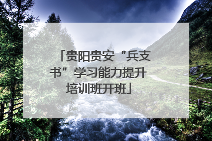贵阳贵安“兵支书”学习能力提升培训班开班