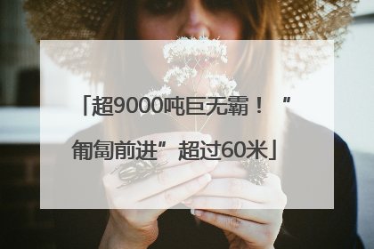 超9000吨巨无霸！“匍匐前进”超过60米