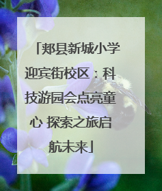 郏县新城小学迎宾街校区：科技游园会点亮童心 探索之旅启航未来