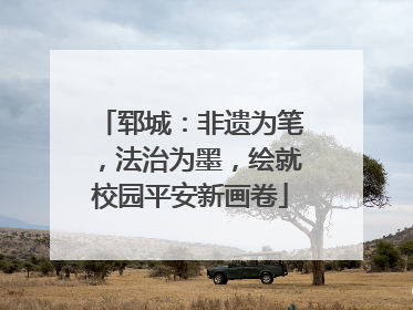 郓城：非遗为笔，法治为墨，绘就校园平安新画卷