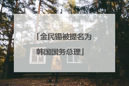 金民锡被提名为韩国国务总理