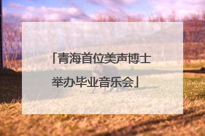 青海首位美声博士举办毕业音乐会