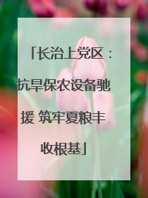 长治上党区：抗旱保农设备驰援 筑牢夏粮丰收根基