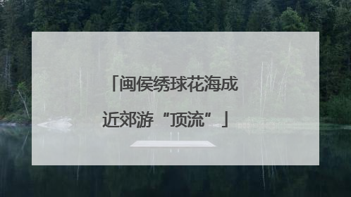 闽侯绣球花海成近郊游“顶流”