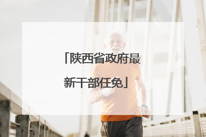 陕西省政府最新干部任免