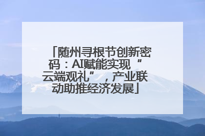 随州寻根节创新密码：AI赋能实现“云端观礼”，产业联动助推经济发展