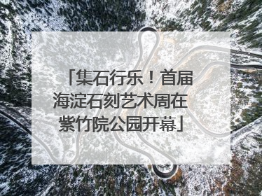 集石行乐！首届海淀石刻艺术周在紫竹院公园开幕