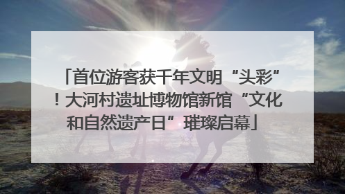 首位游客获千年文明“头彩”！大河村遗址博物馆新馆“文化和自然遗产日”璀璨启幕