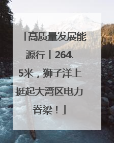 高质量发展能源行丨264.5米，狮子洋上挺起大湾区电力脊梁！