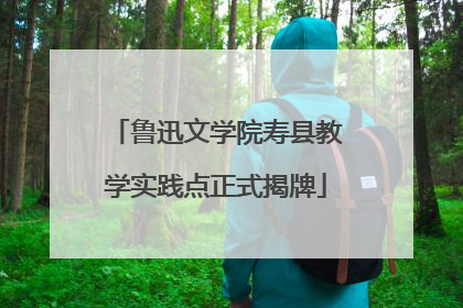 鲁迅文学院寿县教学实践点正式揭牌