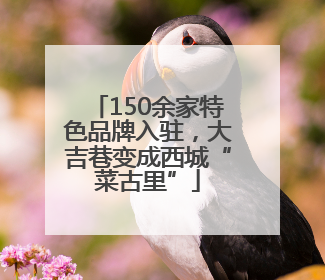 150余家特色品牌入驻，大吉巷变成西城“菜古里”