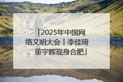 2025年中国网络文明大会丨李佳琦、董宇辉现身合肥